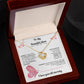 TO MY BEAUTIFUL MOTHER  INTERNAL NECKLACE, BIRTHDAY GIFT, PERSONALIZED MOTHERS DY GIFT.