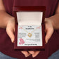 TO MY BEAUTIFUL MOTHER  INTERNAL NECKLACE, BIRTHDAY GIFT, PERSONALIZED MOTHERS DY GIFT.