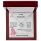 TO MY BEAUTIFUL MOTHER  INTERNAL NECKLACE, BIRTHDAY GIFT, PERSONALIZED MOTHERS DY GIFT.