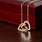 Mother & Daughter internal heart necklace --- Show your love with a devoted & special message to your little girl. Hot Seller