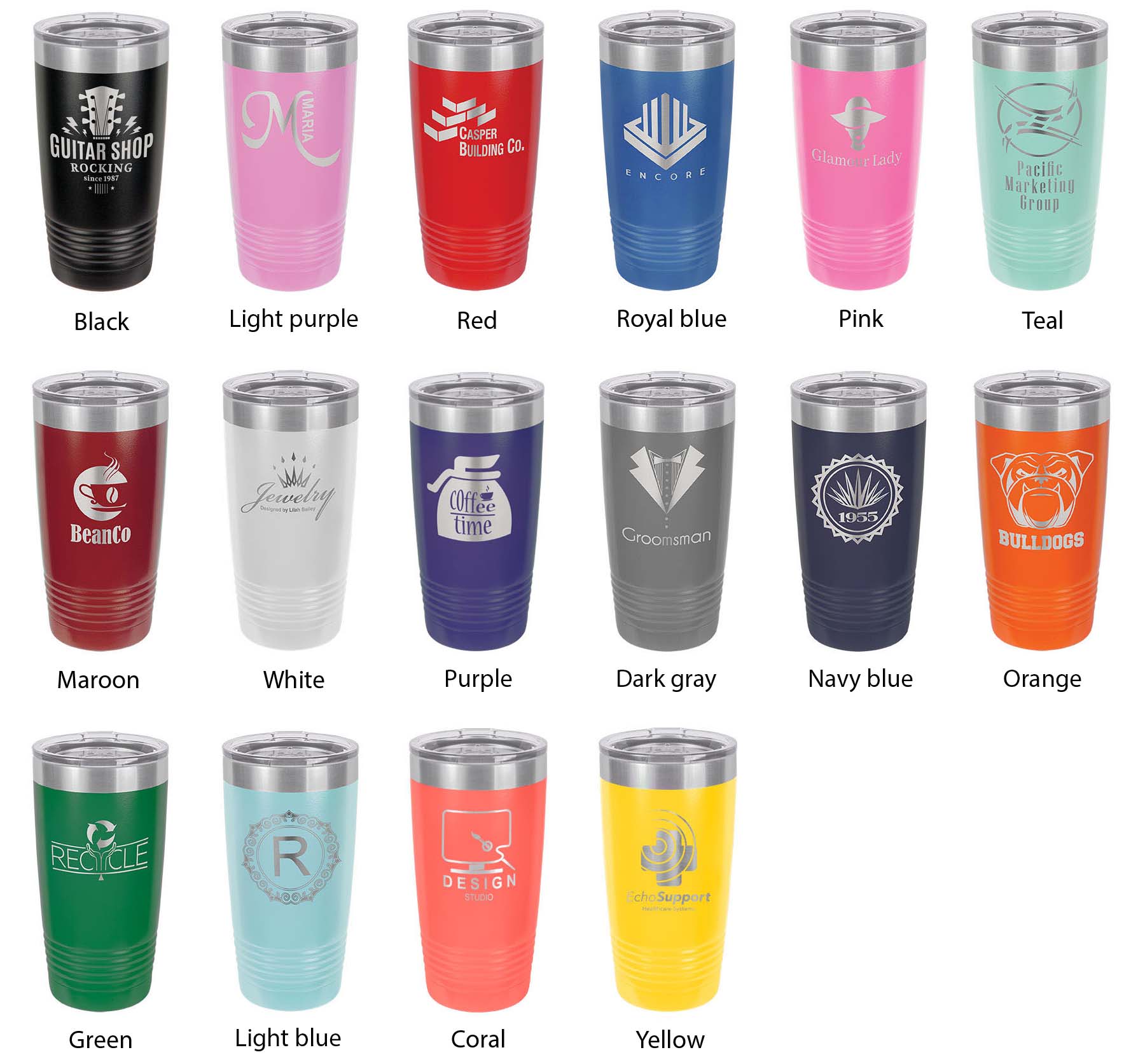 Echo Lake Map Tumbler Travel Mug Insulated Laser Engraved Coffee Cup Colorado 20 oz-3