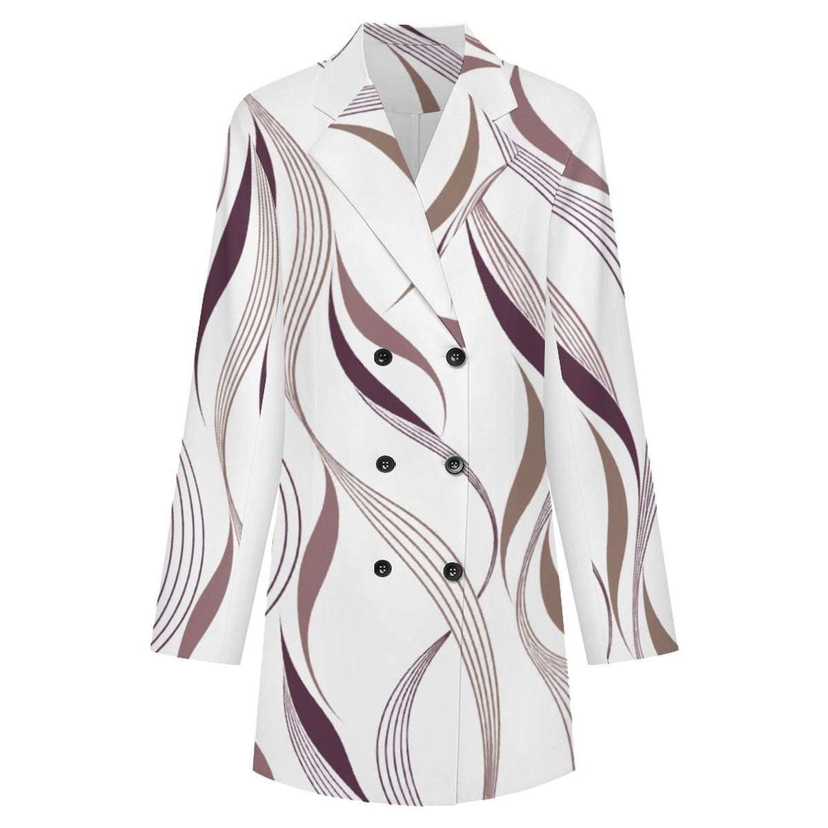 Woman Vanessa CollectionDouble Breasted Blazer Dress(All-Over Printing)