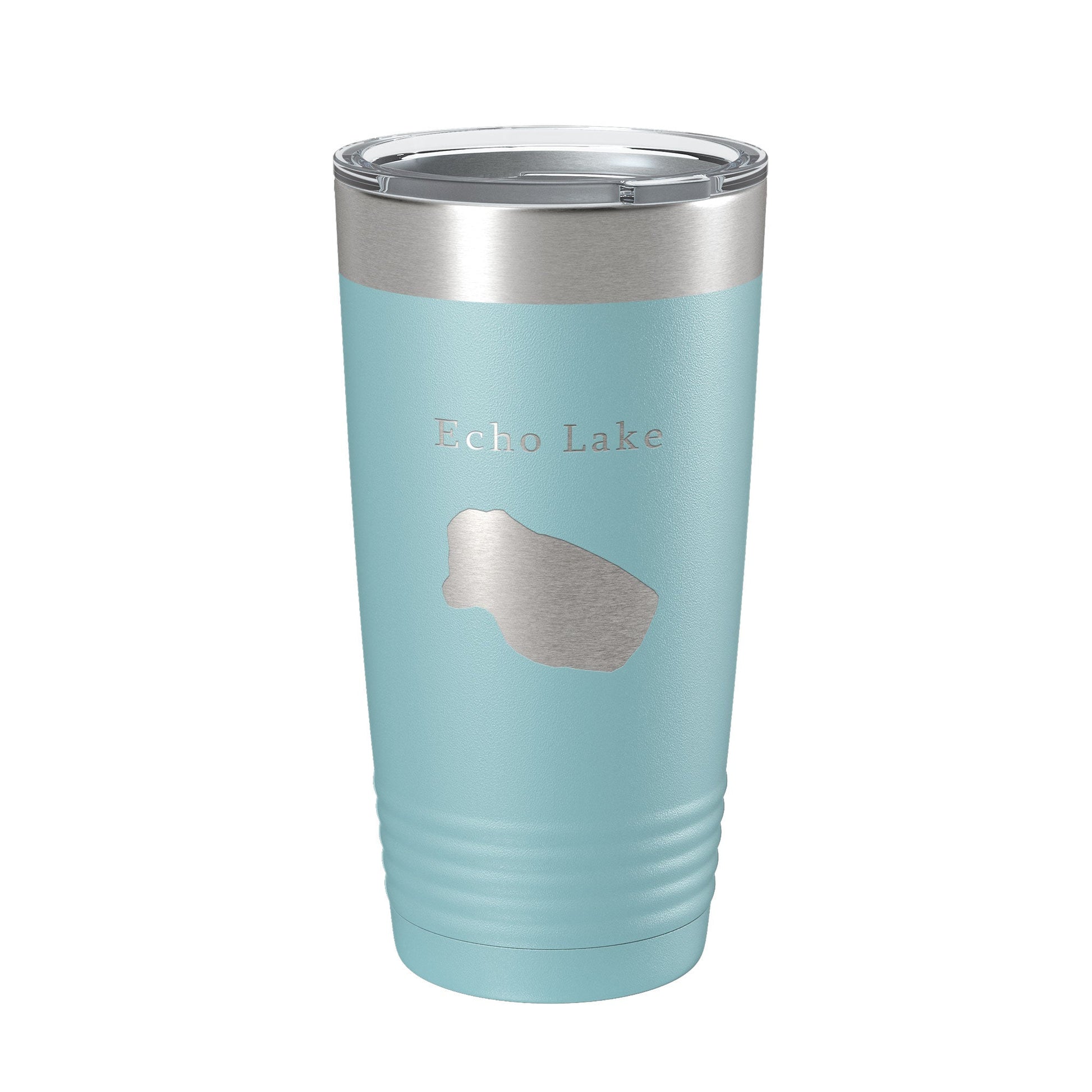 Echo Lake Map Tumbler Travel Mug Insulated Laser Engraved Coffee Cup Colorado 20 oz-13